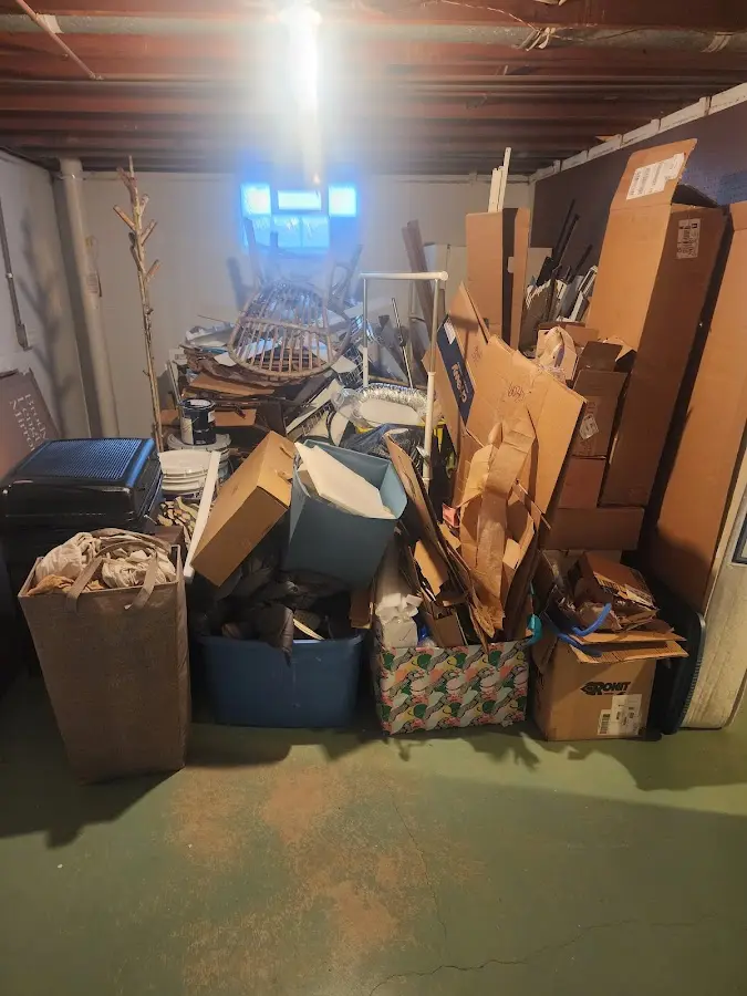 Roll-off dumpster container at job site for 20 Yard Dumpster Rental in Berlin